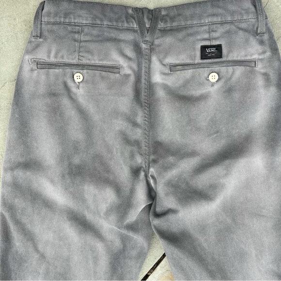 Upcycled Vans Twill Work Pants Overdyed Black Grey - Picture 5 of 6